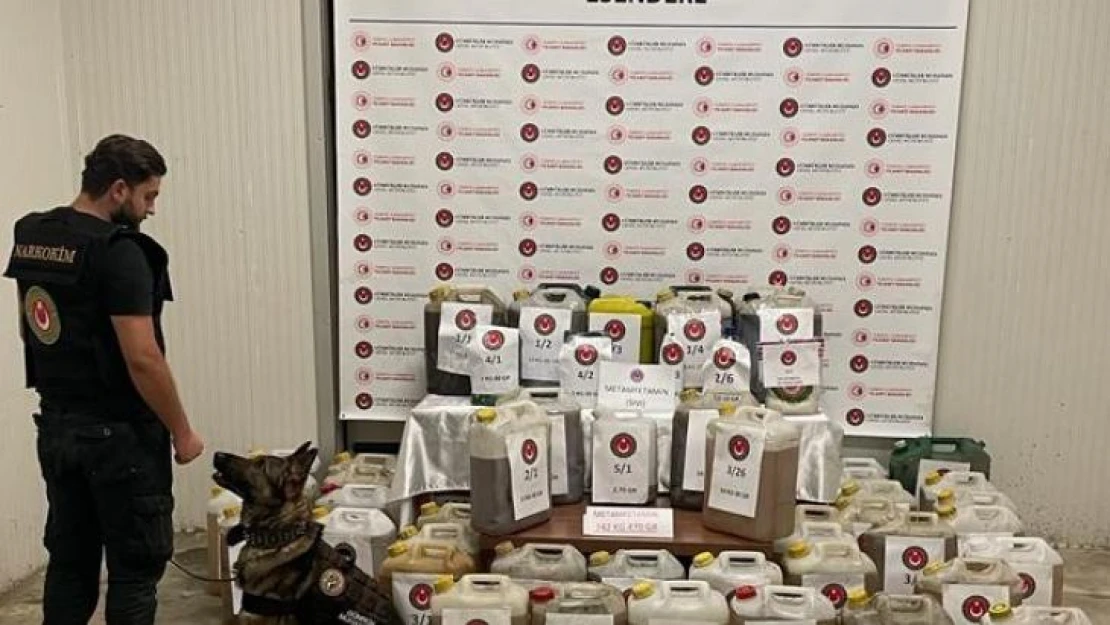 İstanbul'da 2 milyon captagon hap, Hakkari'de 742 kilogram metamfetamin ele geçirildi