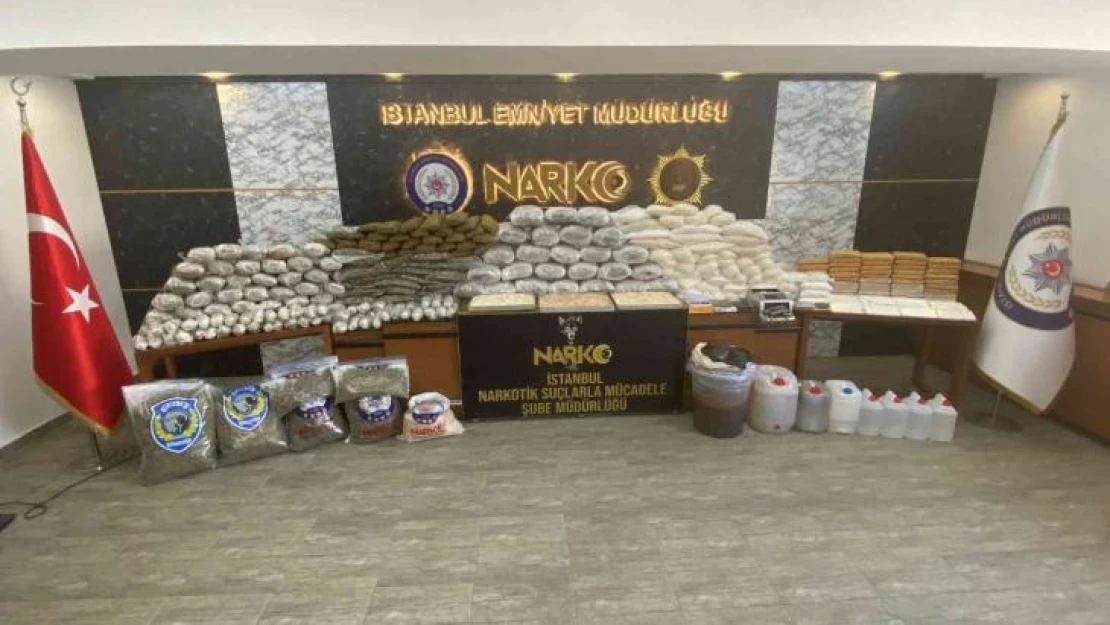 İstanbul'da son 1 ayda 455 kilogram ve 494 bin adet uyuşturucu madde ele geçirildi