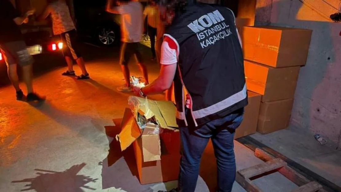 İstanbul'da tütün kaçakçılarına büyük operasyon: 9 gözaltı