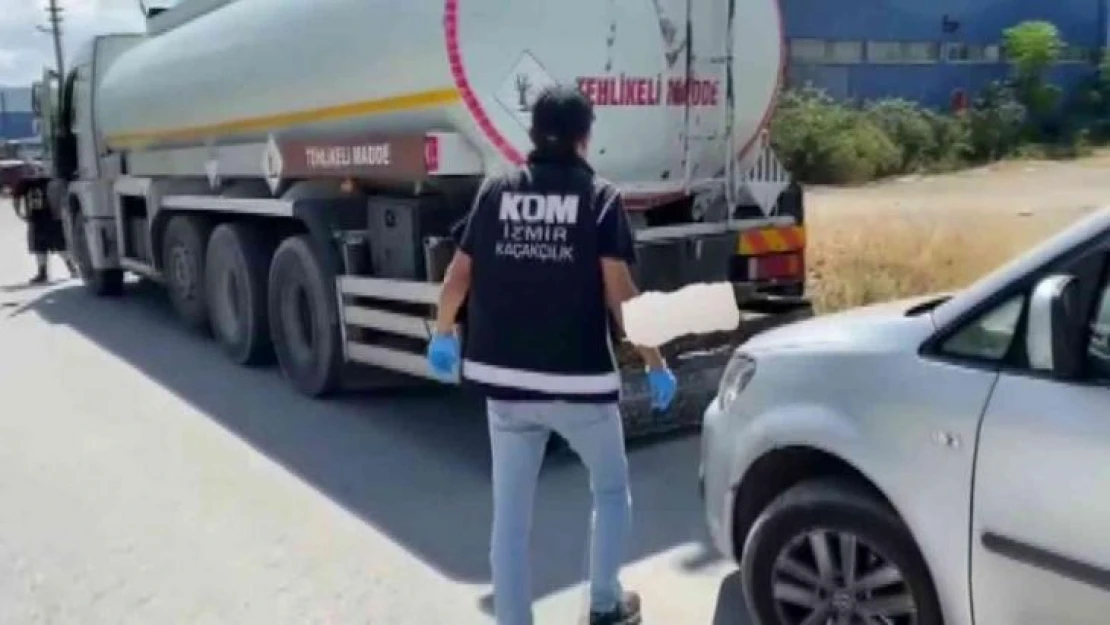 İzmir'de çevreye zararlı 23 ton karışımlı akaryakıt ele geçirildi