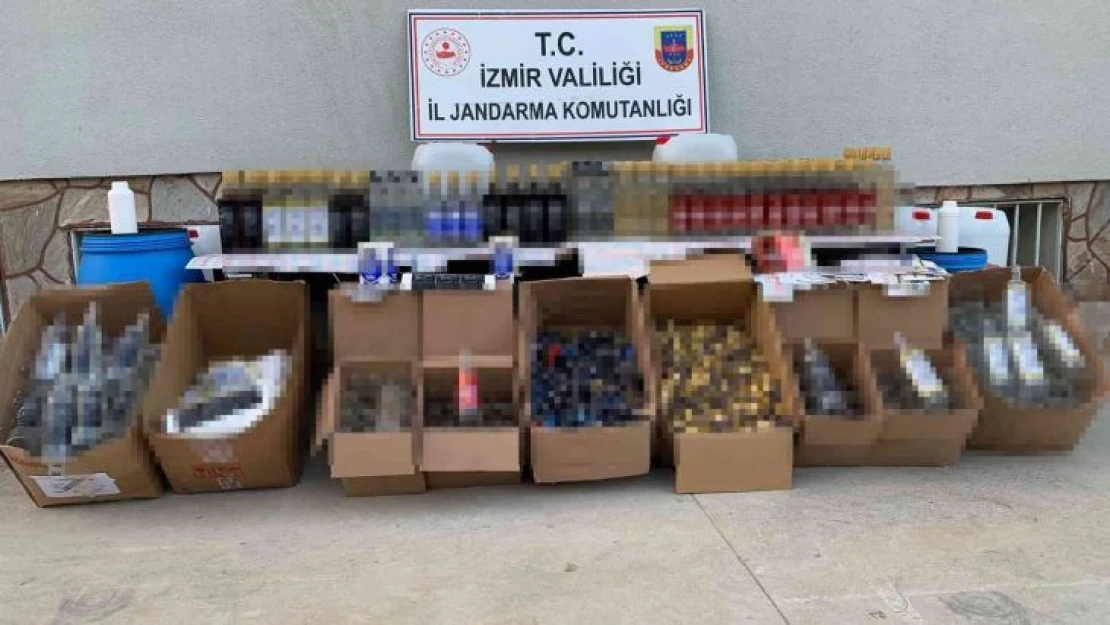 İzmir'de sahte içki imalathanelerine baskında 7 gözaltı