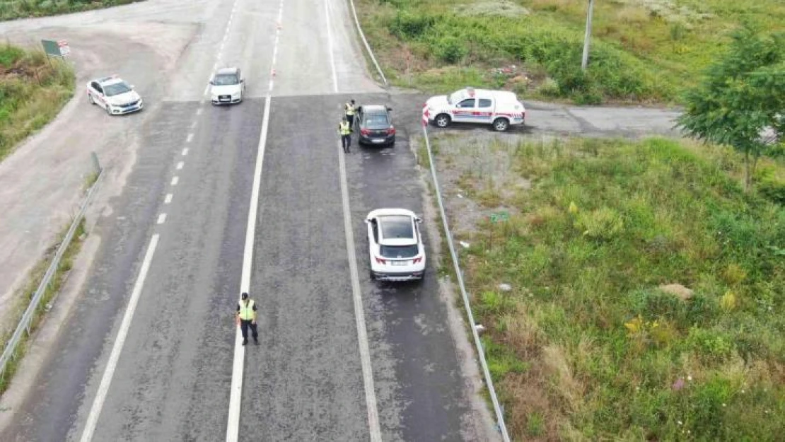 Jandarma'dan dron ile havadan denetim