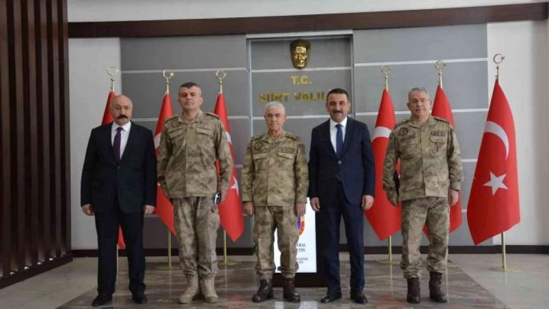 Jandarma Genel Komutanı Orgeneral Arif Çetin, Vali Hacıbektaşoğlu ile bir araya geldi