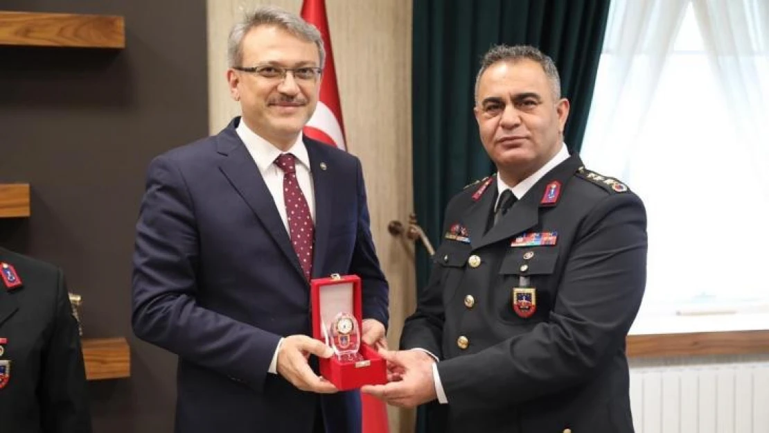 Jandarma Komutanı Şahin, Vali Ekinci ile bir araya geldi