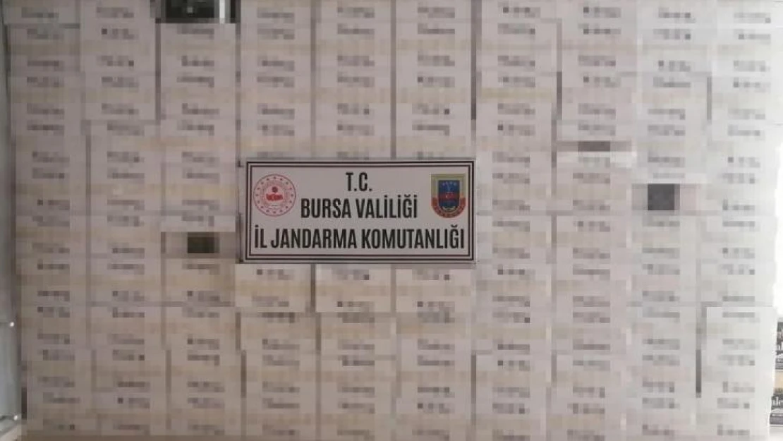 Jandarmadan yarım tonluk kaçak sigara operasyonu