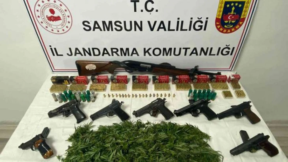 Jandarmanın uyuşturucu baskınından cephanelik gibi ev çıktı