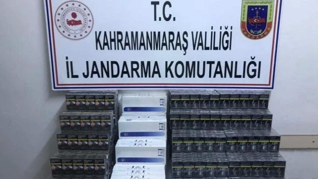 Kahramanmaraş'ta 132 karton kaçak sigara ele geçirildi