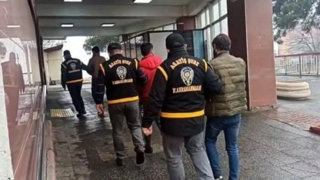 Kahramanmaraş'ta aranan 110 kişiden 62'si tutuklandı