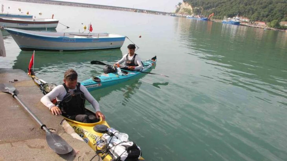 Kano ile İstanbul'dan İnebolu Limanı'na giden ekip Kastamonu'ya ulaştı