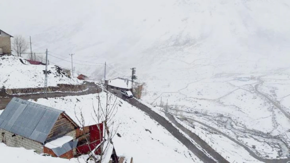 Kar yağışı Rize'nin yüksek kesimlerinde etkili oldu