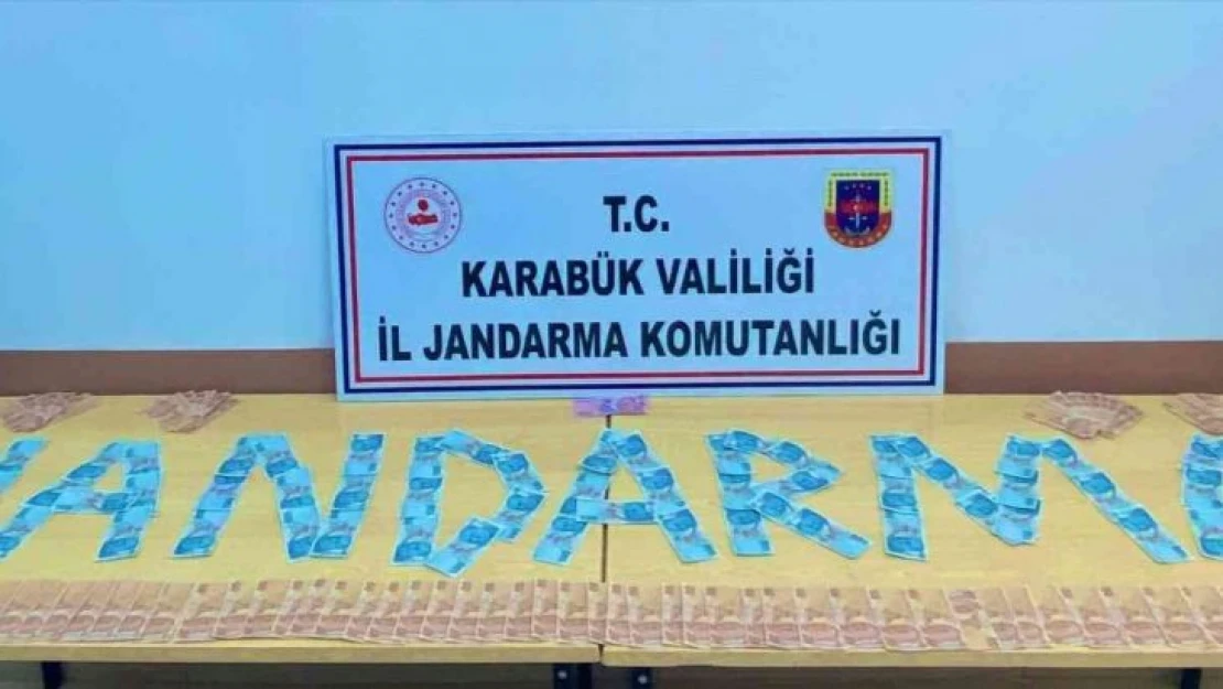 Karabük'te jandarma ekipleri 11 bin liralık sahte para ele geçirdi