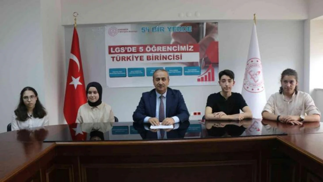 Karabük'ten 5 öğrenci LGS Türkiye birincisi oldu