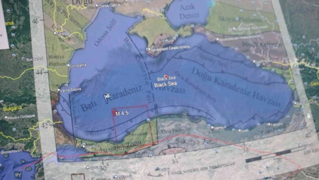 Karadeniz'deki 4,4 büyüklüğündeki depremin ardından