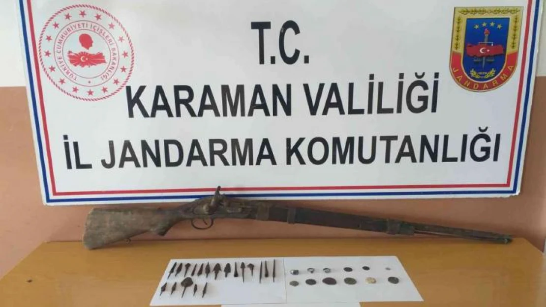 Karaman'da tarihi eser operasyonu