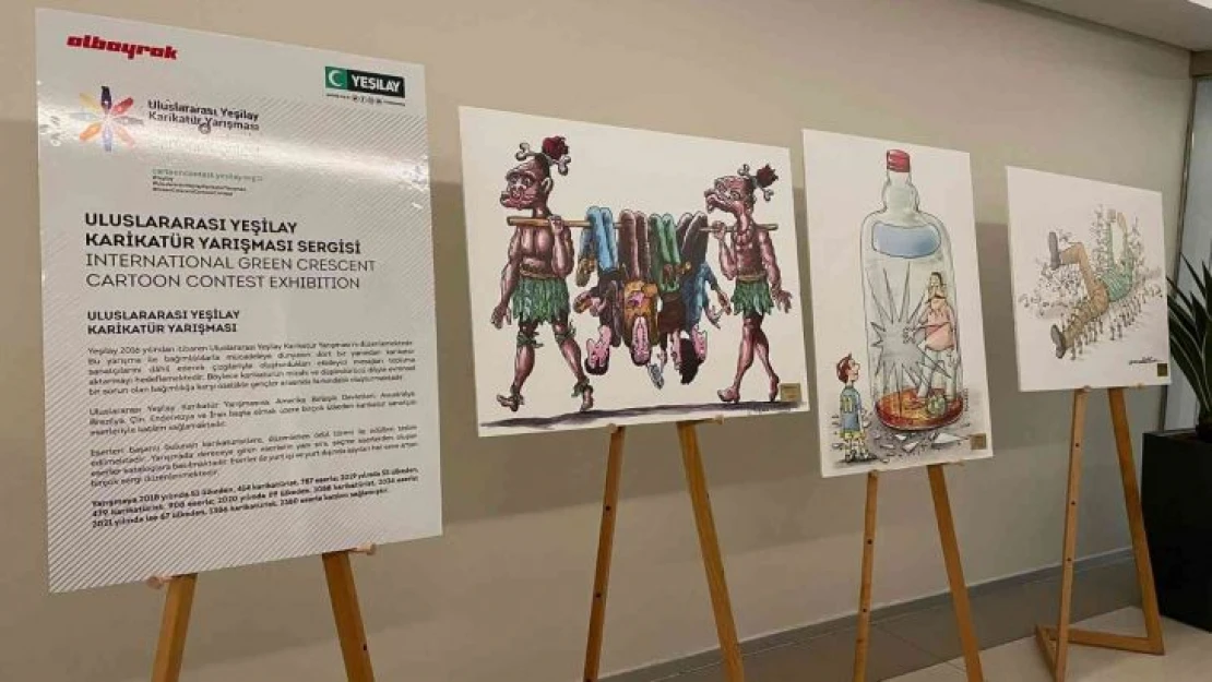 Karikatürler bağımlılığa karşı farkındalık için yarıştı