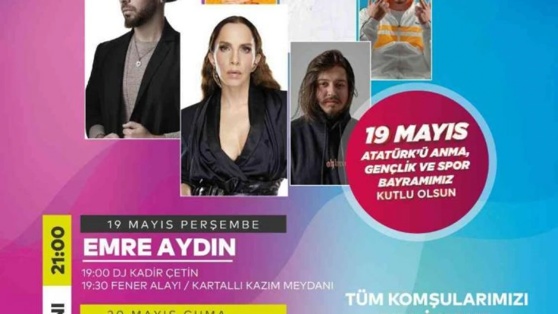 Kartal'da 19 Mayıs, 3 gün 3 gece kutlanacak