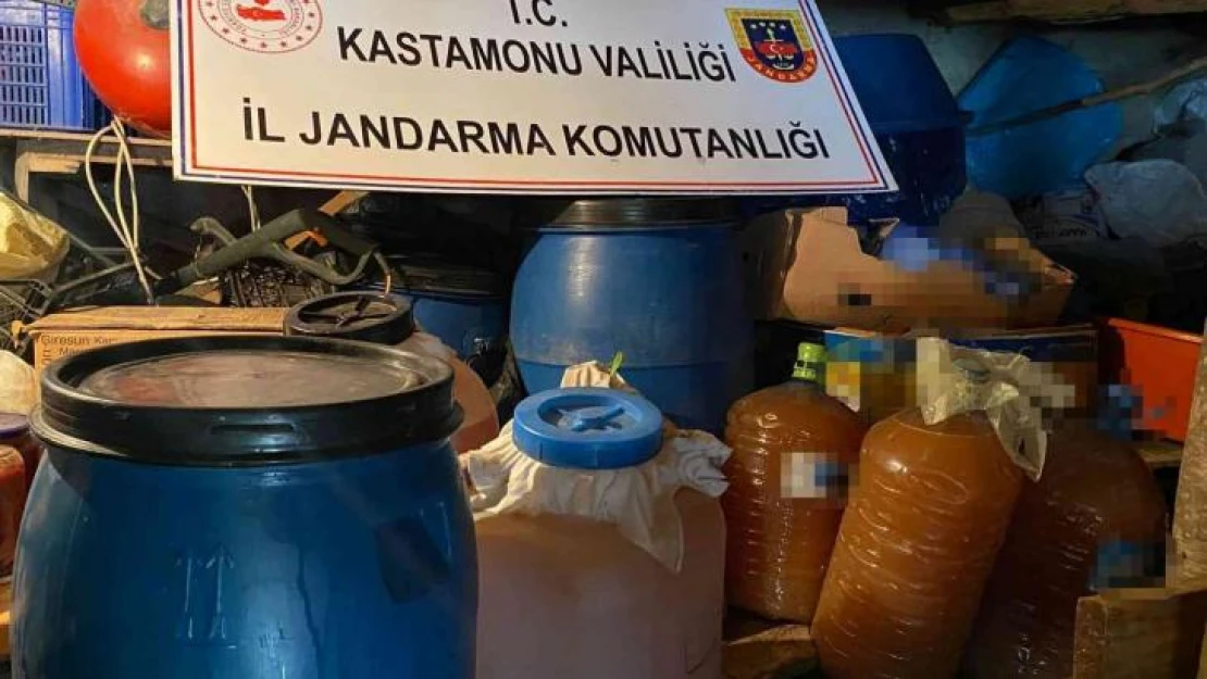 Kastamonu'da kaçak içki operasyonu: 1 gözaltı