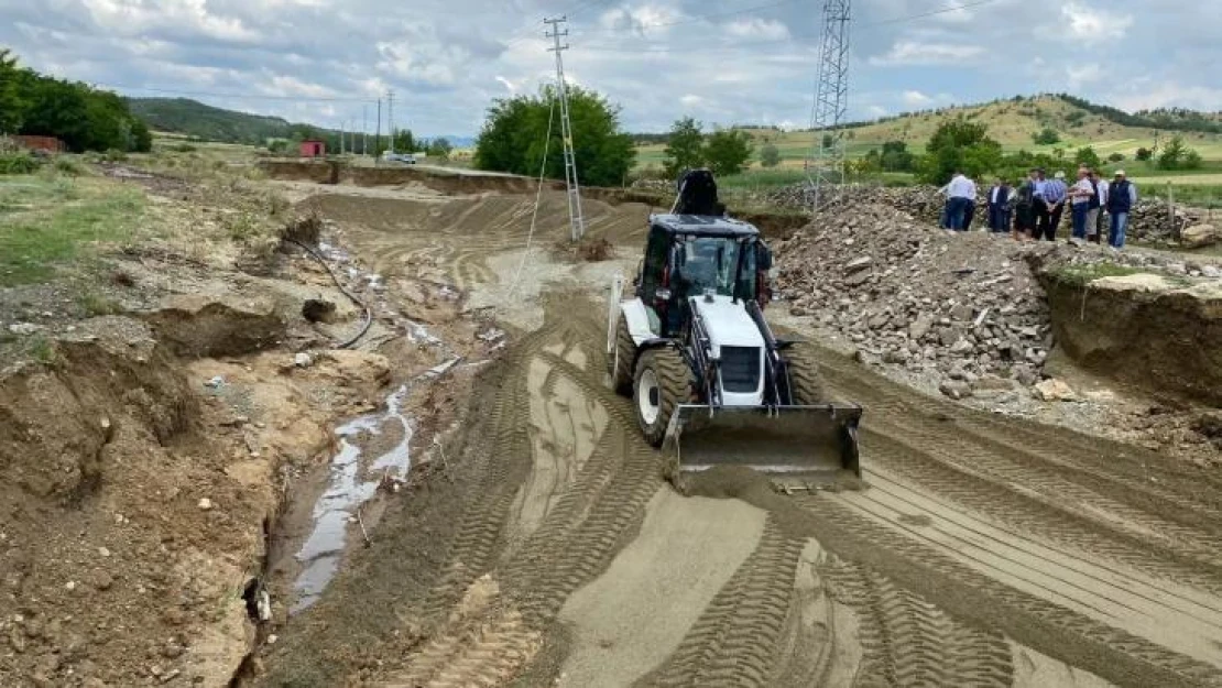 Kastamonu'da selde zarar gören bölgelerde çalışma başlatıldı