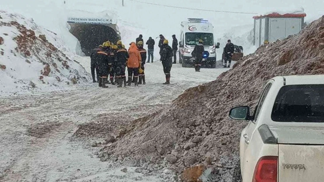 Kayseri'de maden ocağında göçük