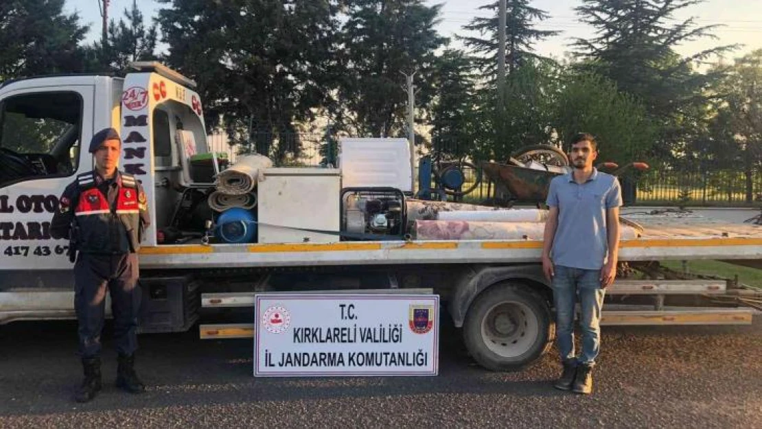 Kırklareli'nde hırsızlık şüphelileri suçüstü yakalandı