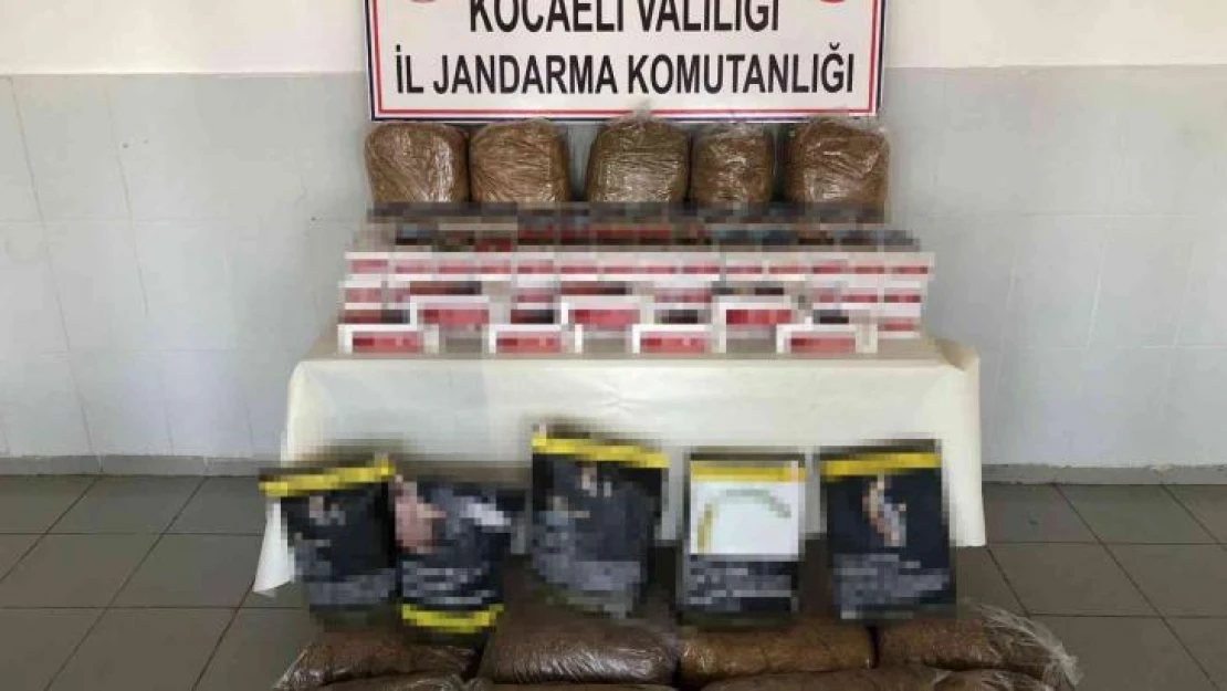 Kocaeli'de 82 kilo tütün ele geçirildi