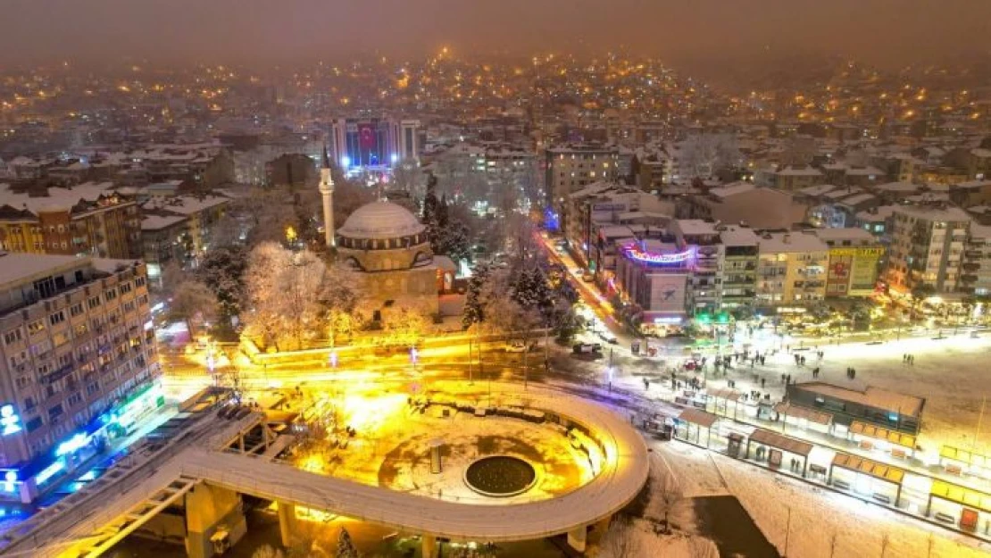 Kocaeli'nin kış manzarası mest etti