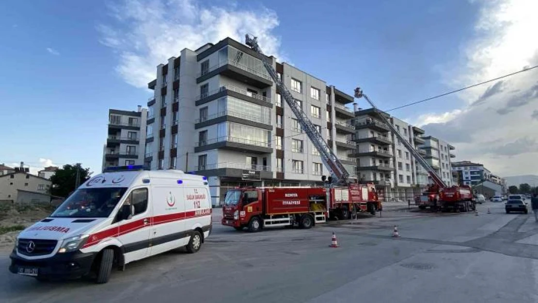 Konya'da çatı yangını korkuttu