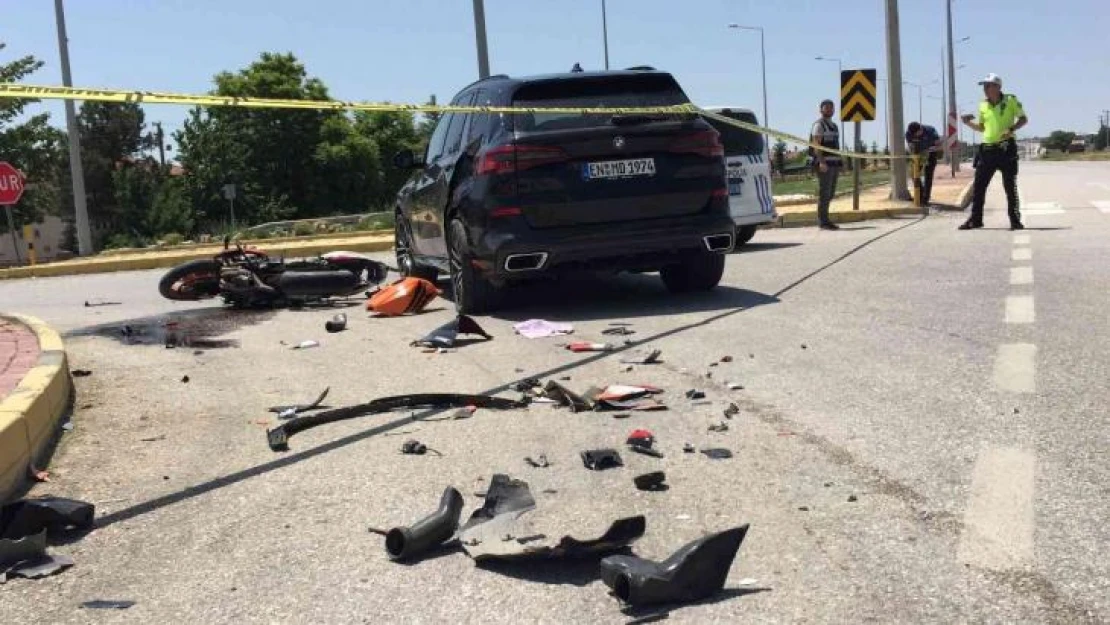 Konya'da ciple çarpışan motosikletin sürücüsü hayatını kaybetti