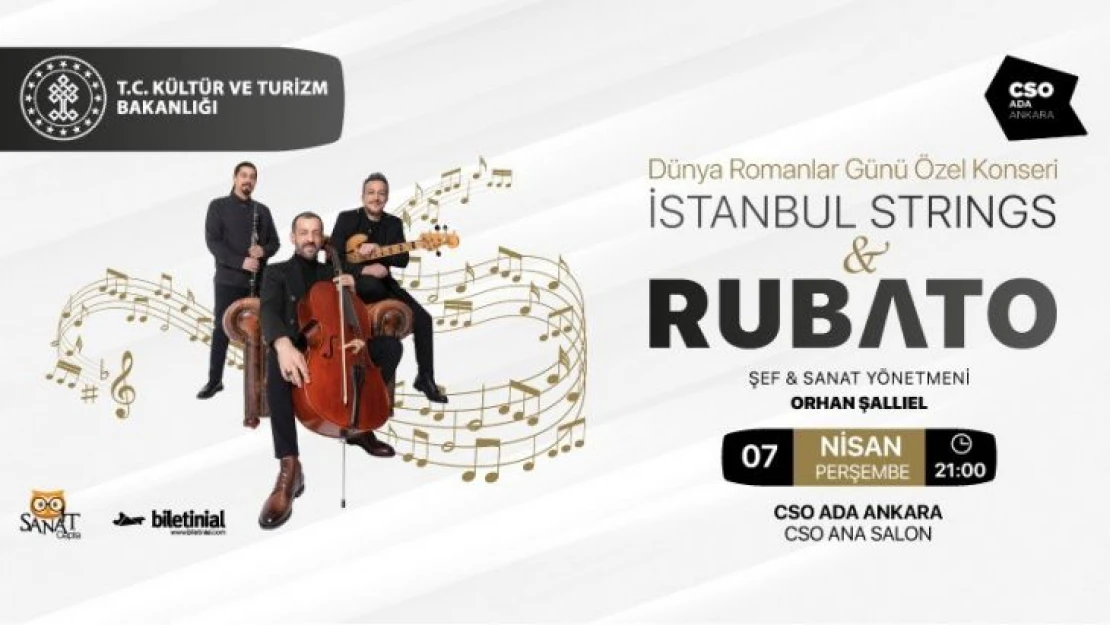 Kültür ve Turizm Bakanlığından Dünya Romanlar Günü'ne özel konser