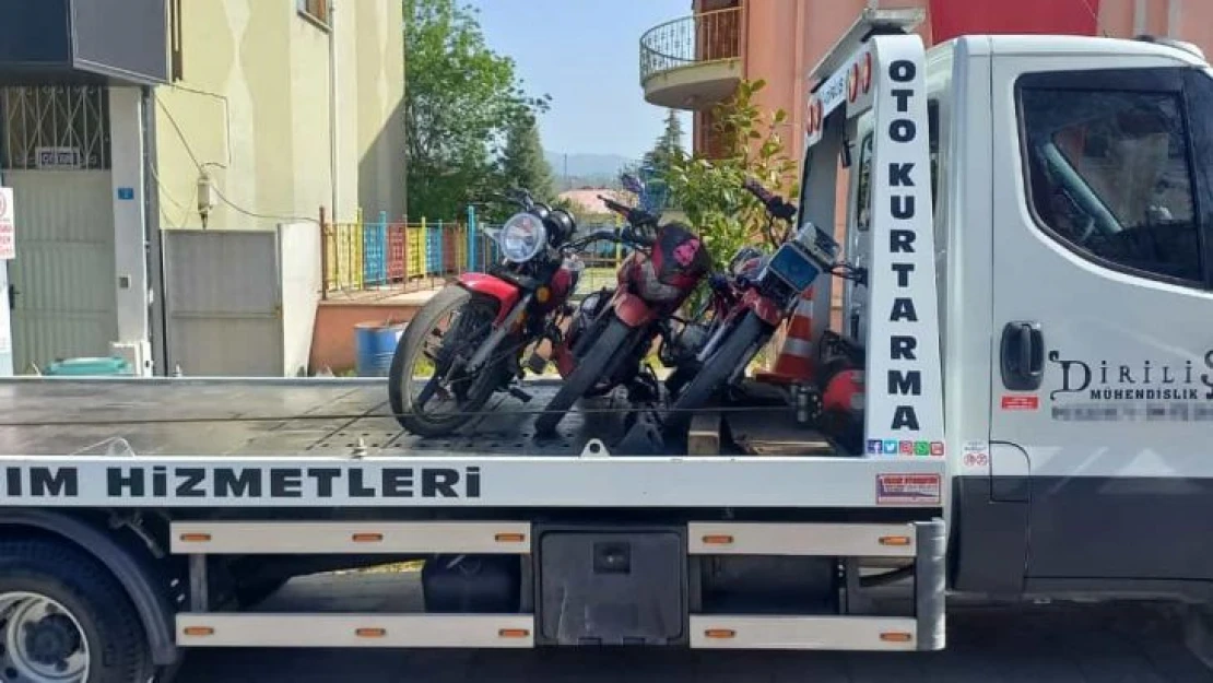 Kurallara uymayan motosiklet sürücülerine ceza yağdı