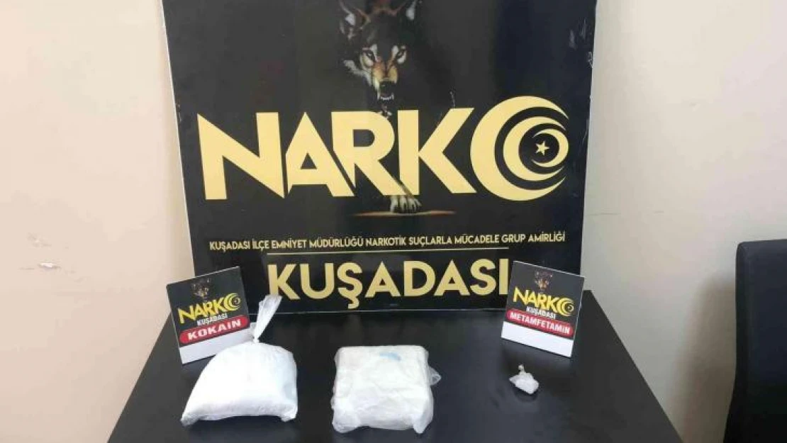 Kuşadası'nda 1 kilogram uyuşturucu ele geçirildi