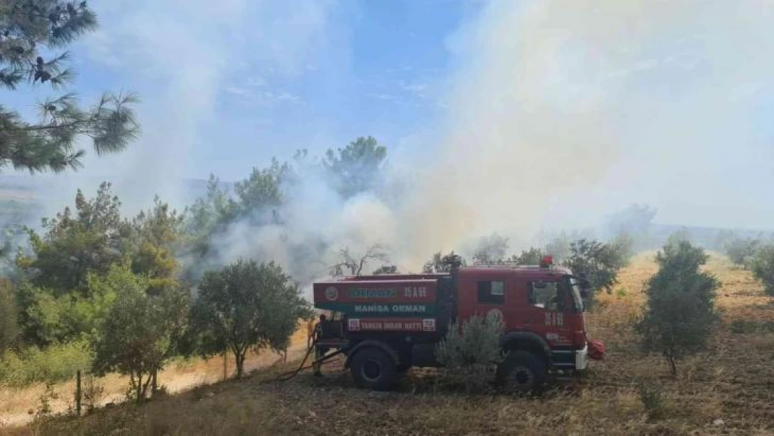 Manisa'da aynı anda farklı iki noktada çıkan orman yangınlarına hızlı ve etkin müdahale