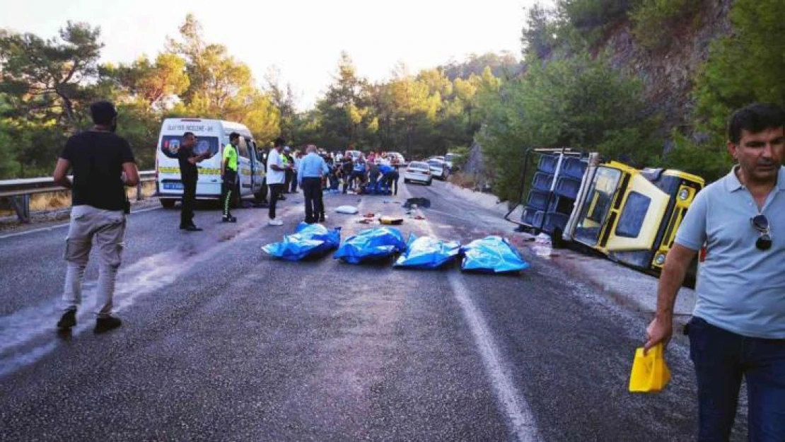 Marmaris'teki kazada ölenlerin kimlikleri belirlendi