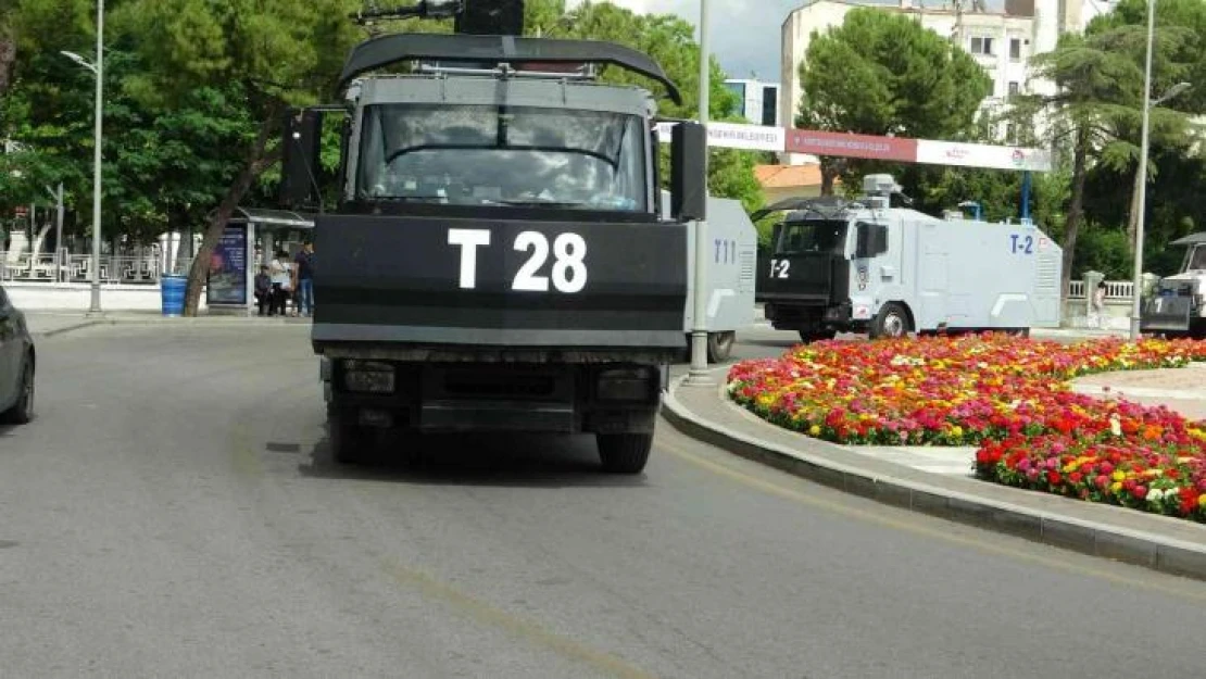 Marmaris yangınında görev alan TOMA'lar uğurlandı