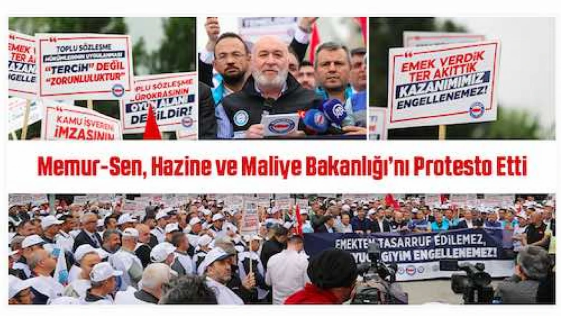 Memur-Sen'den Hazine ve Maliye Bakanlığına protesto