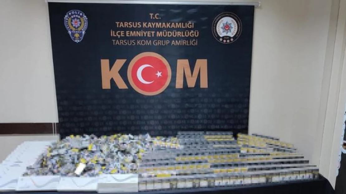 Mersin'de bin 240 paket kaçak sigara ele geçirildi