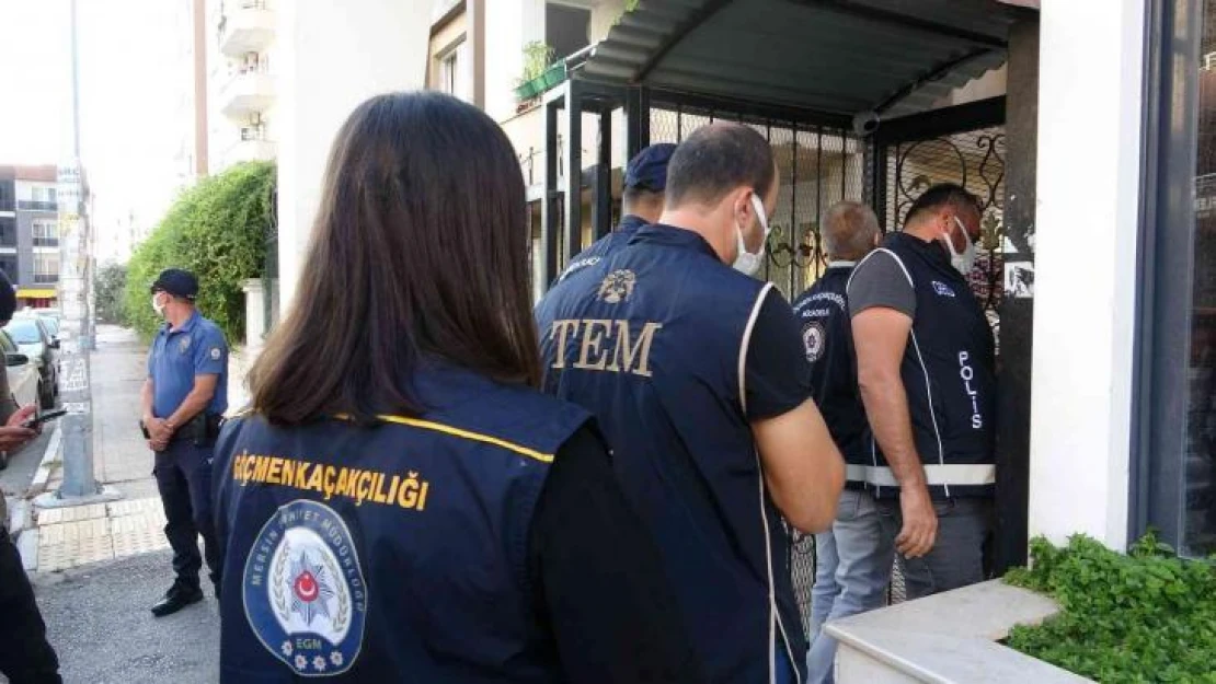 Mersin merkezli 7 ilde 'Umut Tacirlerine Operasyon': 15 gözaltı kararı