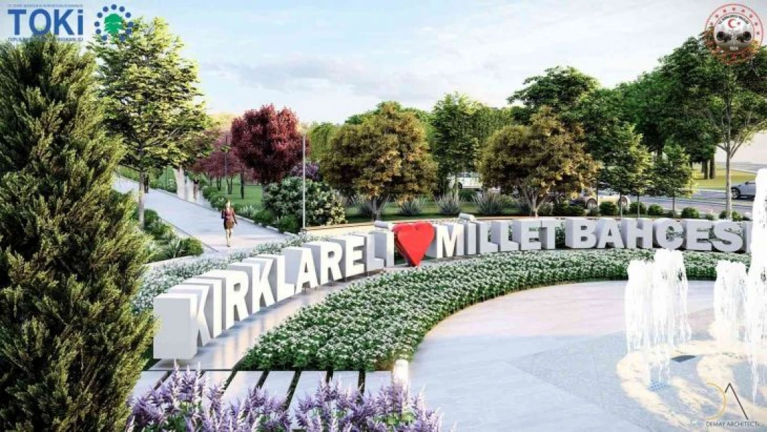 Millet Bahçesi inşaatı Kırklareli'nde başladı