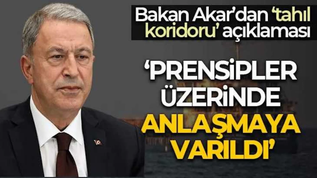 Akar'dan 'tahıl koridoru' ve 'terörle mücadele' açıklaması