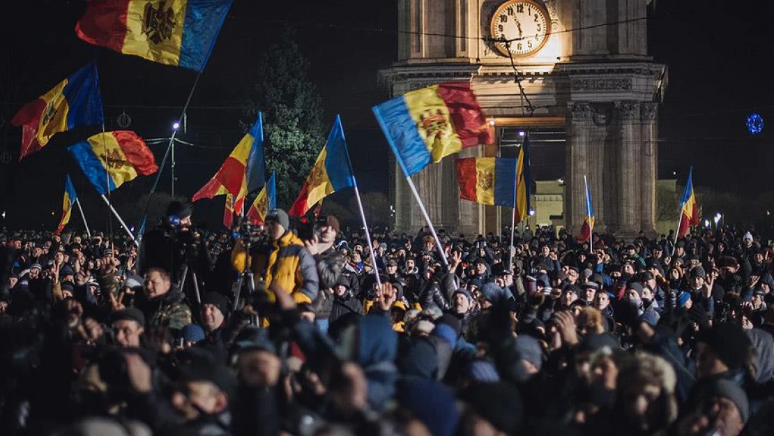 Moldova'da hükümet karşıtı gösteri