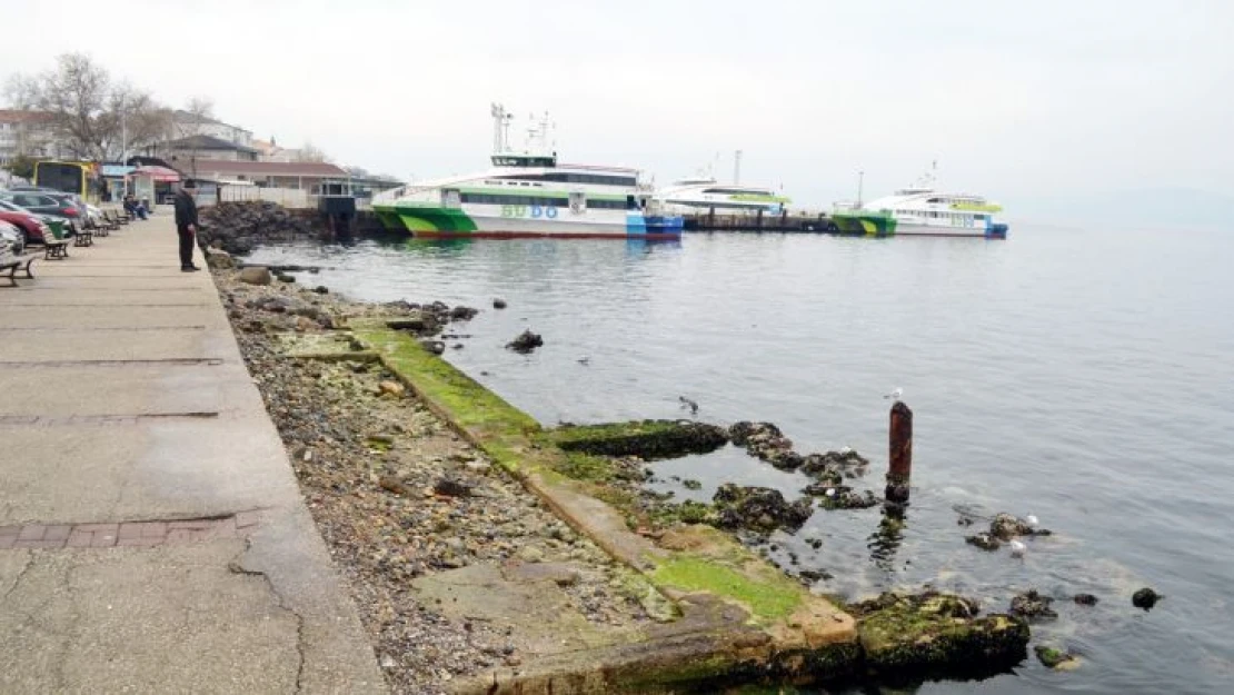 Mudanya'da deniz çekildi acı hatıralar canlandı