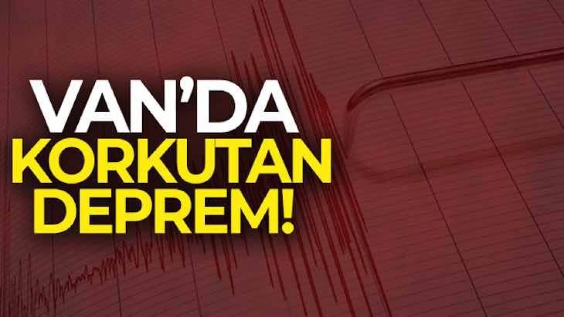 Van'da 4,5 büyüklüğünde deprem meydana geldi