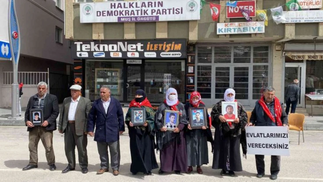 Muş'ta evlat nöbeti tutan aile sayısı 31'e yükseldi