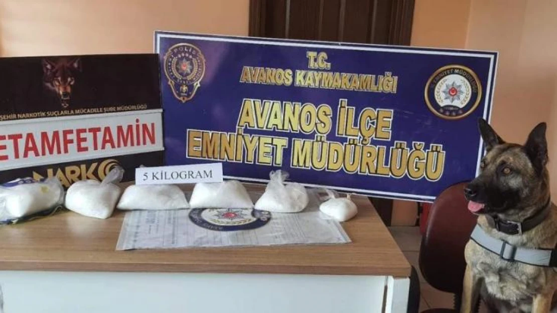 Nevşehir'de 5 kilo uyuşturucu ele geçirildi