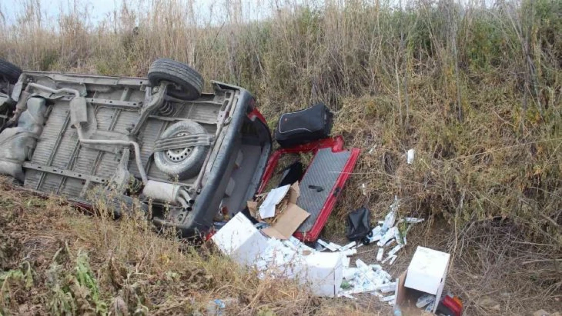 Ödemiş'te minibüs devrildi: 11 yaralı