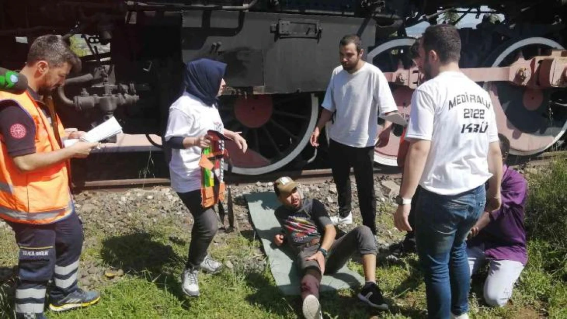 Öğrenciler için hazırlanan 'Medi Ralli' tatbikatı gerçeğini aratmadı