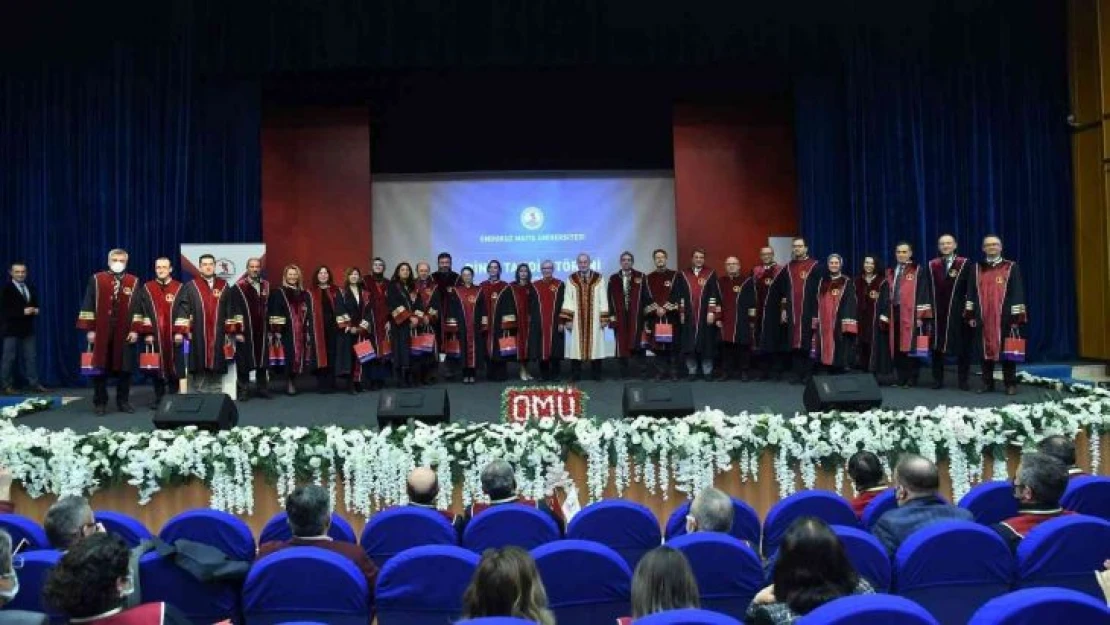 OMÜ'de 107 profesör ve 61 doçent biniş giydi