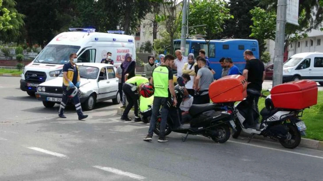 Ordu'da motosiklet ile otomobil çarpıştı: 1 yaralı