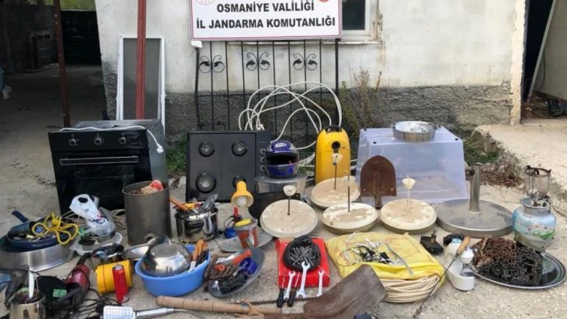 Osmaniye'de yayla evinden hırsızlık yapan 4 şüpheli yakalandı