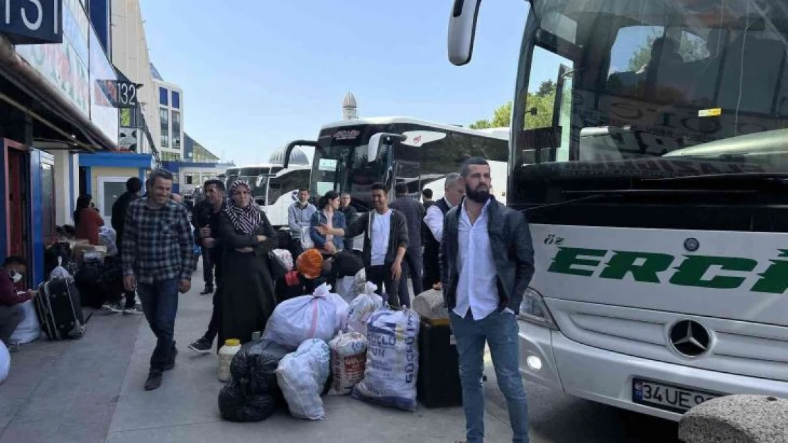 Otogarda bayram yoğunluğu